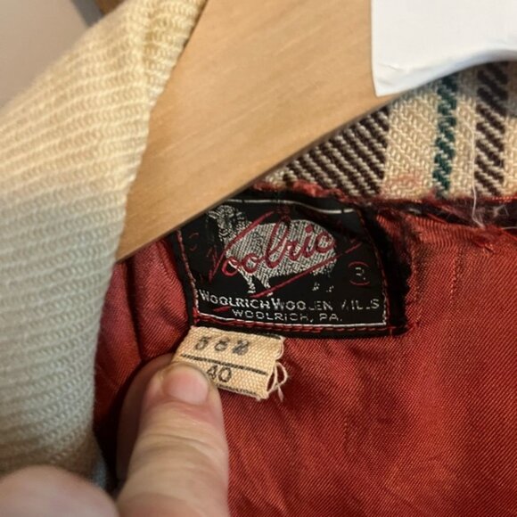 Vintage Woolrich full zip wool jacket awesome plaid lots of pockets M unisex - Picture 10 of 11